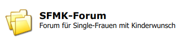 Logo des sfmk-forum.de für Single-Frauen mit Kinderwunsch